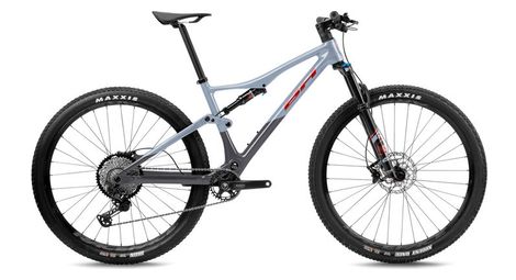 Bh lynx race lt 6.0 shimano deore/xt 12v 29'' argento/rosso mountain bike a sospensione totale s / 155-170 cm