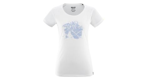 Camiseta técnica para mujer mijo tana blanco 