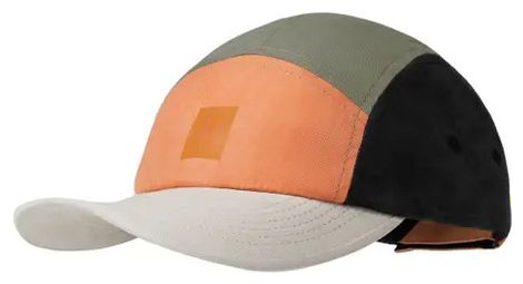 Gorra buff infantil go de 5 paneles naranja caqui blanco