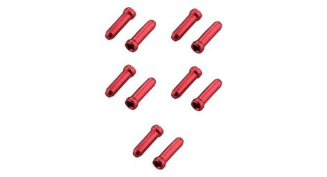 Msc embouts de cables x 10 unites rouge