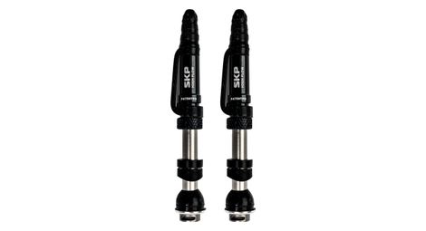 Coppia di valvole tubeless skp defender horizontal flow hauteur jante 21.5-29.5 mm