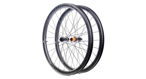 Paire de roues progress gr40 gravel | 12x100/12x142 mm | center lock | shimano