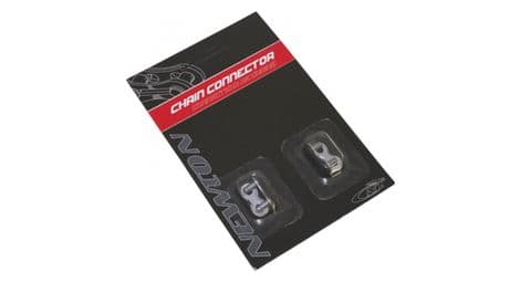 Connecteur de chaine velo  1-3v. newton anti-rouille compatible sram  (attache rapide) (blister de 2 pieces)