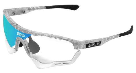 Scicon sports aerotech scn xt photochromic xl lunettes de soleil de performance sportive (miroir bleu photochromique scnxt/matt gelé)