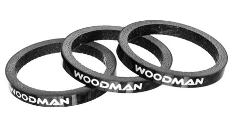 Entretoises de direction woodman carbone 4mm x3