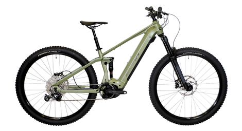 Bicicletta da esposizione - caricabatterie sunn 630 shimano deore 12v 625wh verde 2023 mtb a sospensione integrale