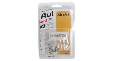 Jeu de vis pour frein à disque +rondelles calage+standard t25 étoile titane avid