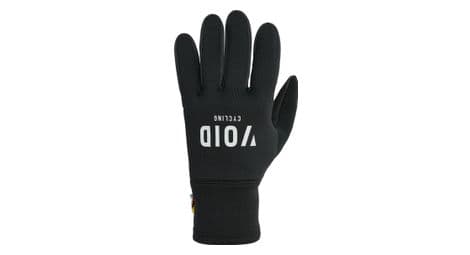 Guantes largos de invierno de color negro vacío