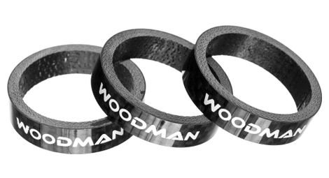 Entretoises de direction woodman carbone 8mm x3