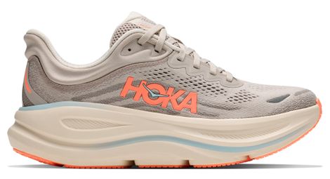 Chaussures Running Hoka Bondi 9 Gris/Corail Femme