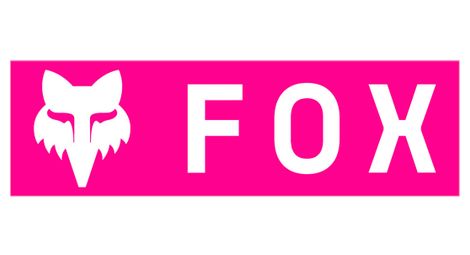 Sticker fox corporate logo 18 cm rose