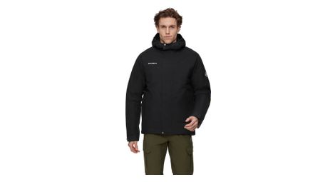Veste imperméable mammut treeline thermo hooded noir homme