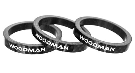 Entretoises de Direction Woodman Carbone 5mm (x3)