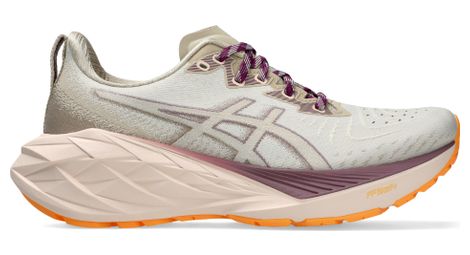 Chaussures running asics novablast 4 tr beige/orange/violet femme