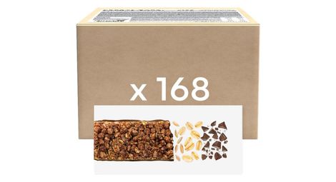 Scatola di barrette ai cereali decathlon nutrition chocolate 168x21g