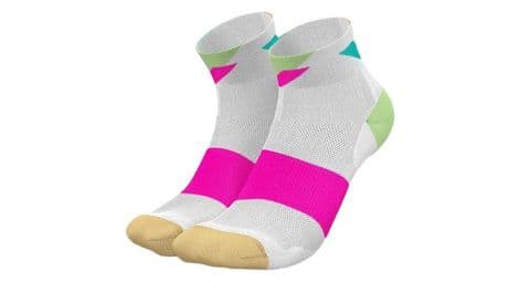 Chaussettes incylence ultralight strikes short blanc/rose