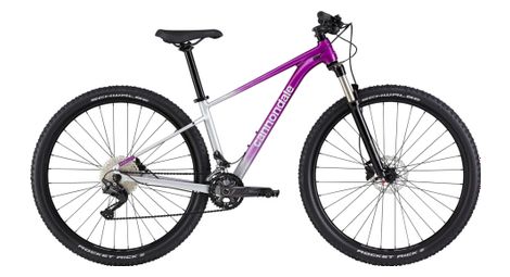 Vtt semi-rigide femme cannondale trail women's sl 4 shimano deore 11v 29 violet gris