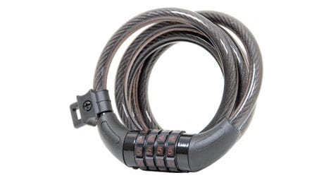 Cable antivol a spirale massi panther 10x1500mm gris