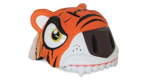 Casque de velo pour enfants tigre orange crazy safety certifie en1078