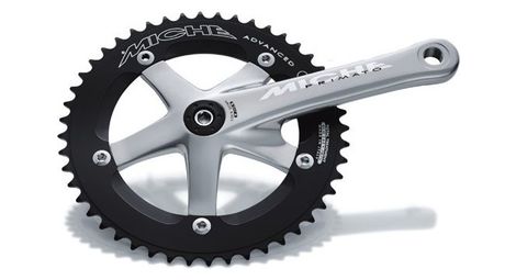 Guarnitura pista miche primato 46 denti argento