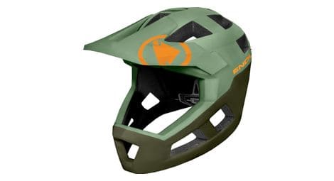 Casco integral endura singletrack verde oliva