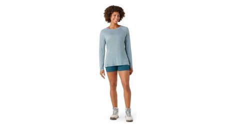 Baselayer manches longues femme smartwool merino sprt 120 bleu