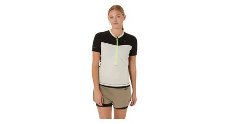 Maglia a maniche corte asics fujitrail grigio/nero donna