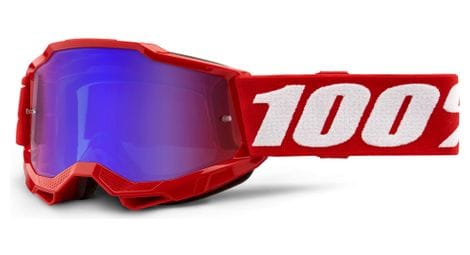 Accuri 2 100% kids goggle | red | mirrored red / blue lenses