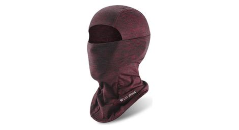 Cagoule Visage Complet Protection Chaude Rouge Vin
