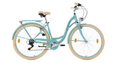 Velo pour dame 28 balloon turquoise tc 48 cm ks cycling