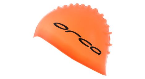 Bonnet de bain orca silicone swimcap orange