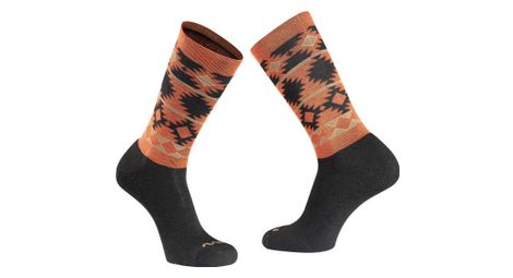 Chaussettes northwave core marron/noir