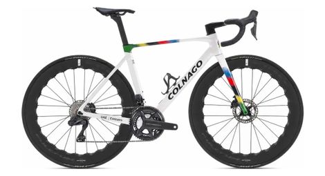 colnago v5rs road bike with shimano ultegra di2 12 speed 700 mm white world champ