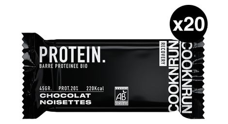 Barre protéinée chocolat noisettes x20
