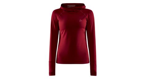 Sweat a capuche craft adv charge rouge femme