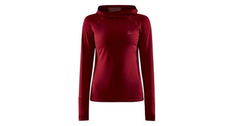 Craft adv charge hoodie red women