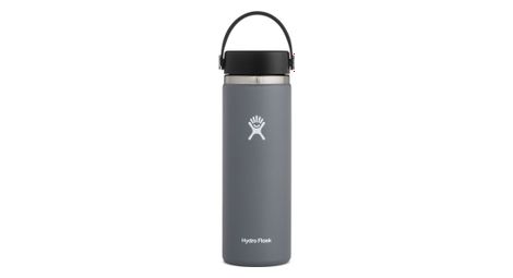 Hydro flask boca ancha con tapa flexible 591 ml gris oscuro