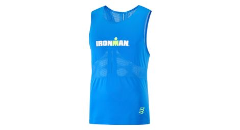 Débardeur compressport ironman seaside bleu