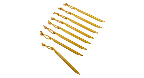 The north face v-stake stakes (set van 8) geel