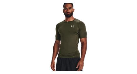 Camiseta de compresión under armour heatgear caqui para hombre