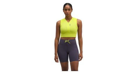 Crop Top Hoka SkyBreeze Jaune Femme
