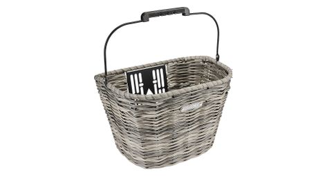 Panier electra all weather woven qr fog beige