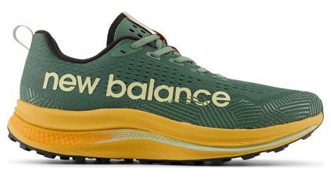 new balance fuelcell supercomp trail shoes green orange men s