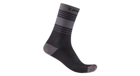 Chaussettes castelli simbolo 15 gris noir