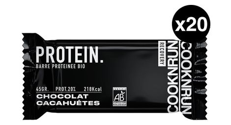 Barre protéinée chocolat cacahuètes x20