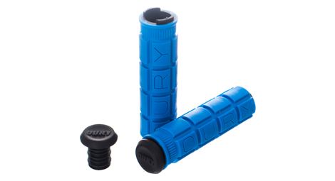 Paire de grips oury lock on bleu