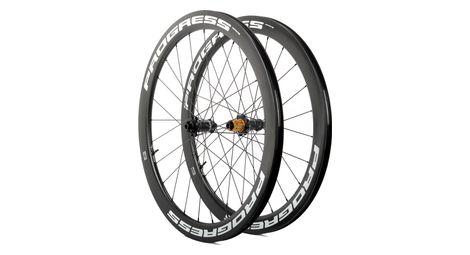 Paire de roues progress a-prime disc blanc | 12x100/12x142 | center lock