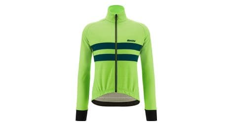 Santini colore halo jacket fluo green