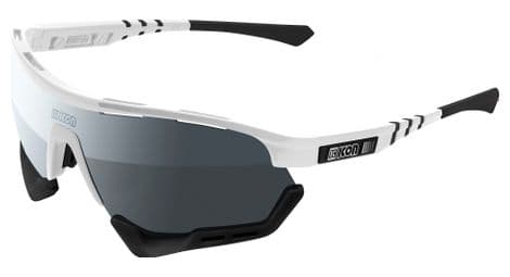 Scicon sports aerotech scn pp lunettes de soleil de performance sportive (scnpp multimiror silver/luminosité blanche)