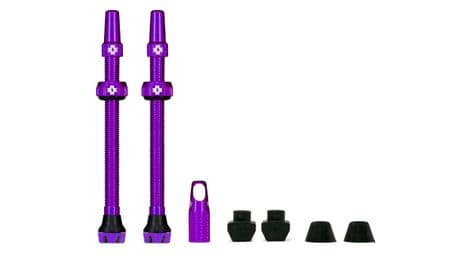 Kit de valve tubeless muc off v2 (paire) 80mm violet